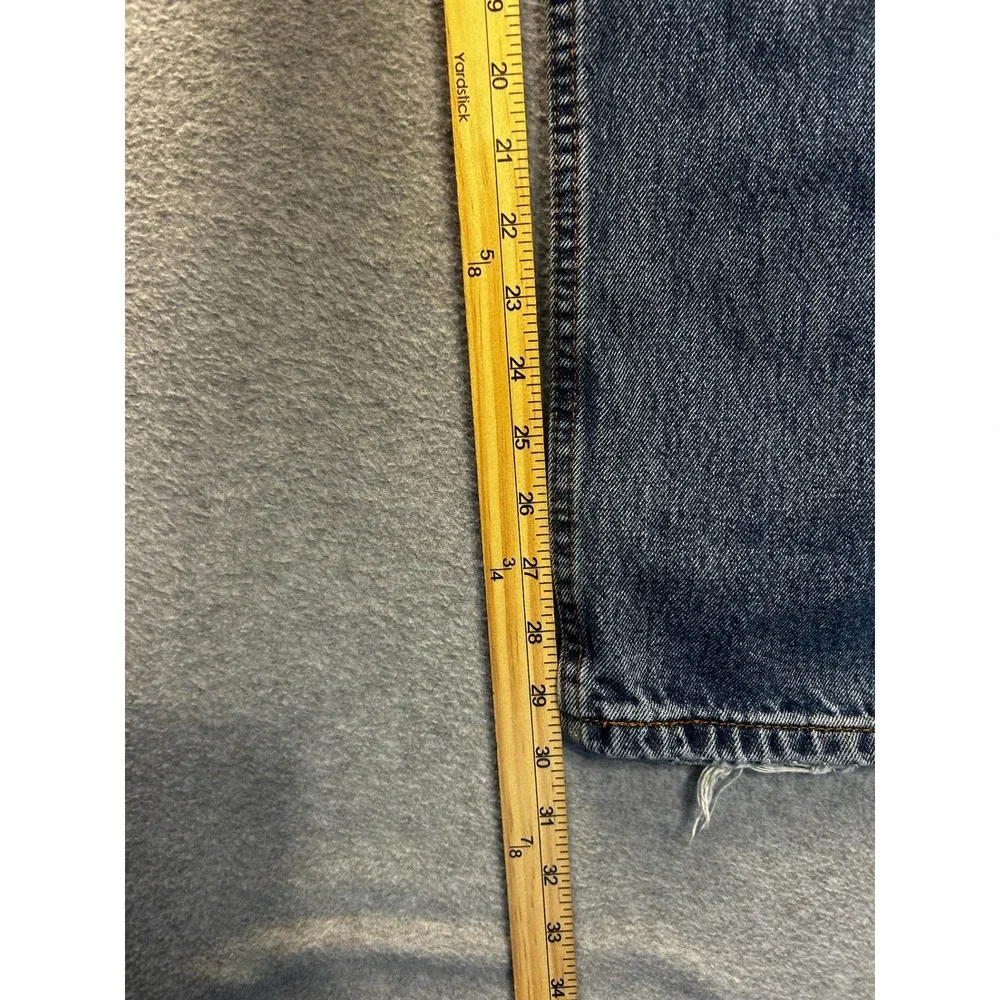 Levis 505 Mens Jeans 38x30 Blue Denim Straight Leg‎ Regular Fit Classic